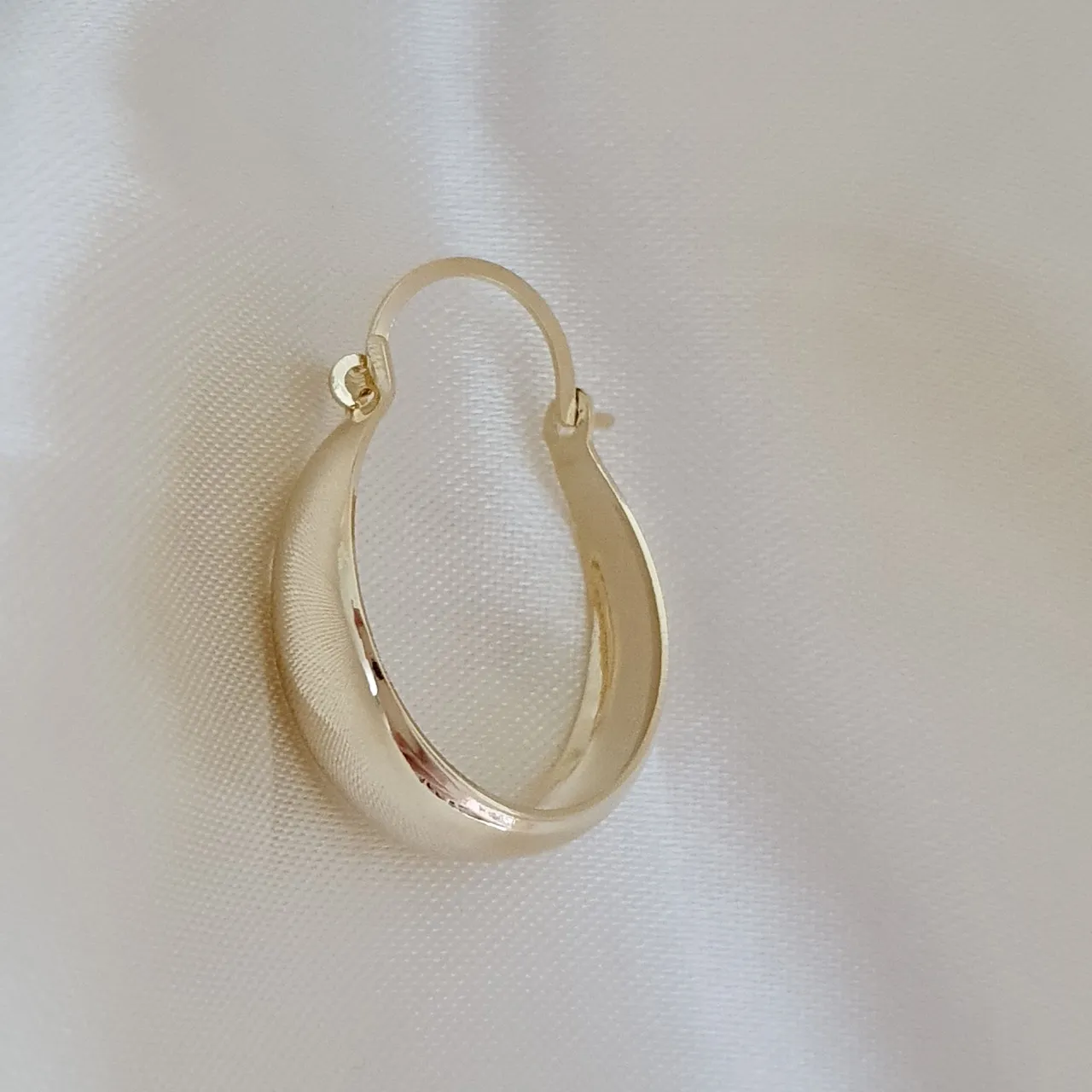 Brinco argola larga com fechamento 2cm