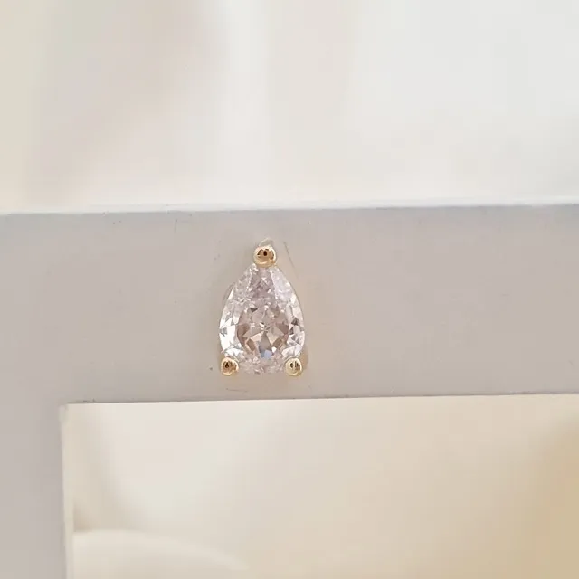 Brinco gota de zircônia