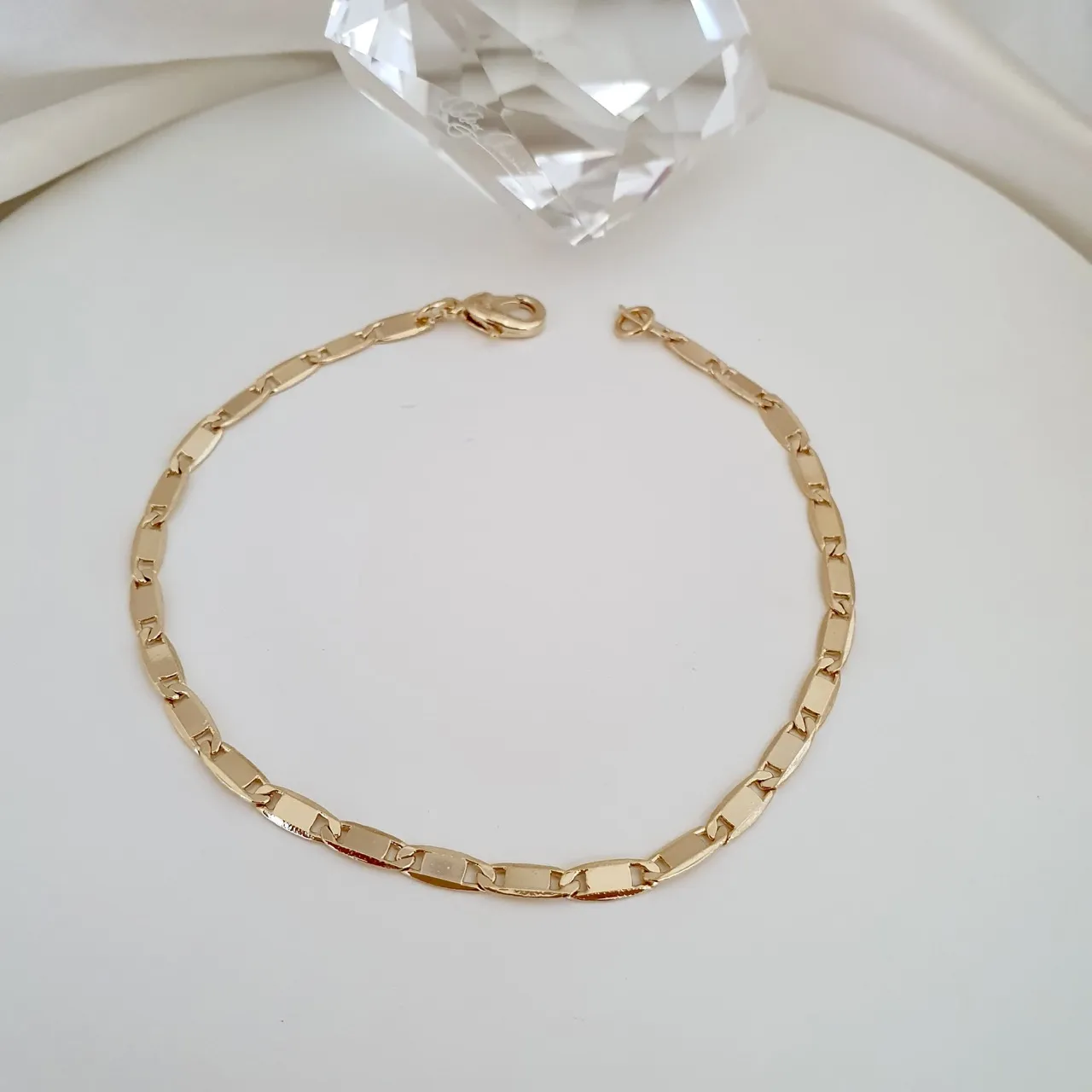Pulseira masculina elo piastrine
