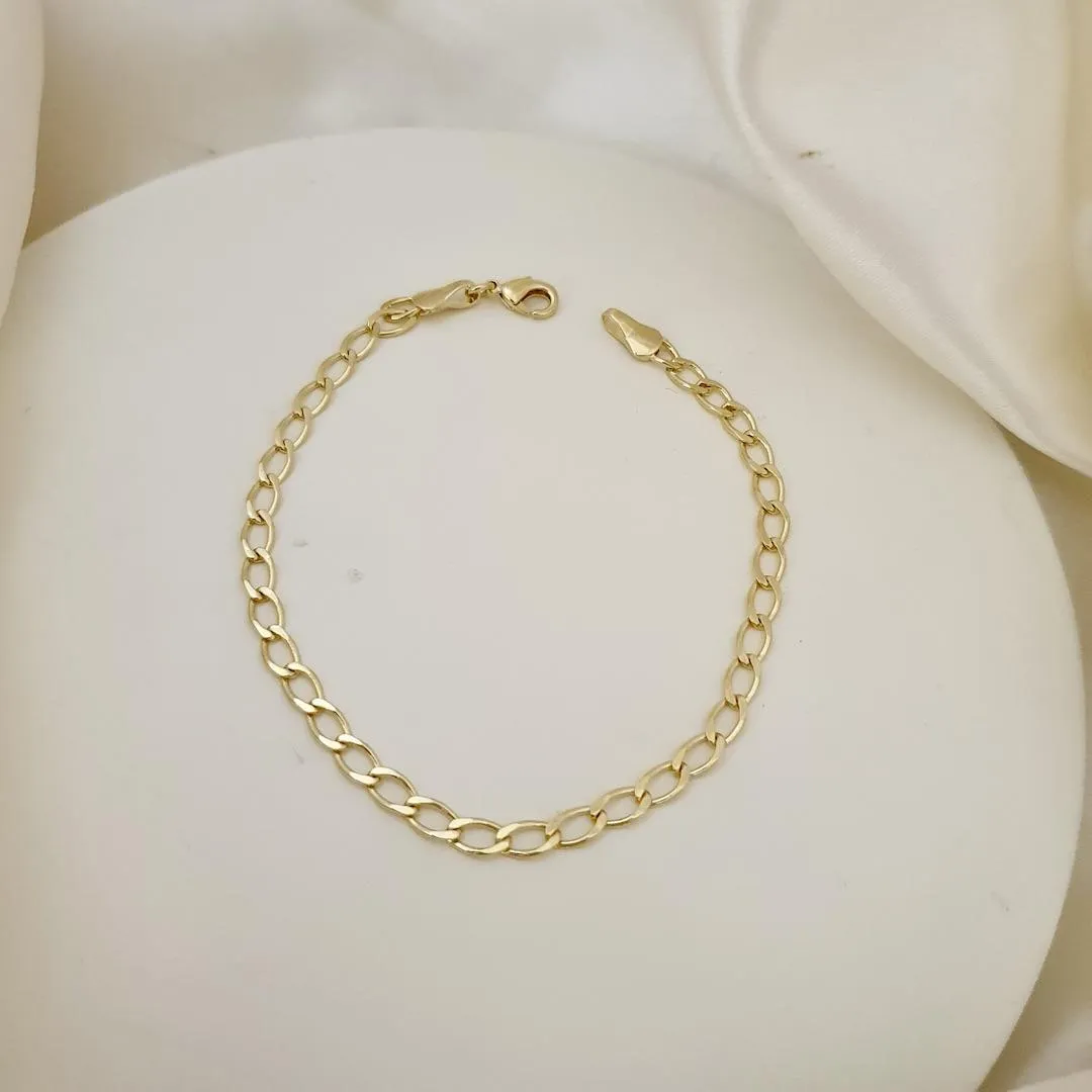 Pulseira masculina elo oval
