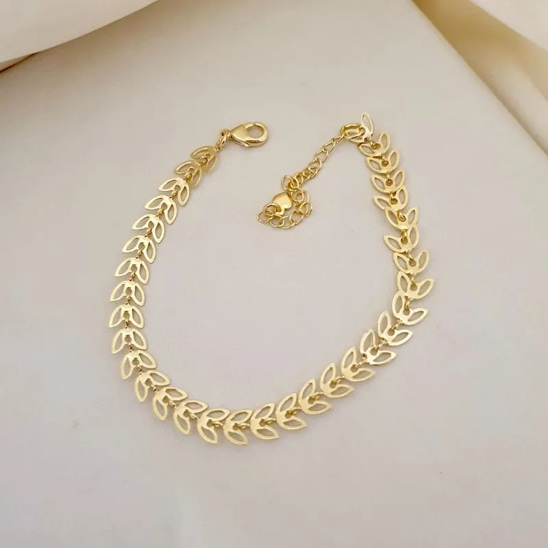 Pulseira flecha folha vazada