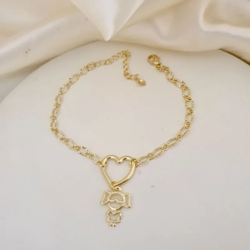 Pulseira coraçao menina (filha)