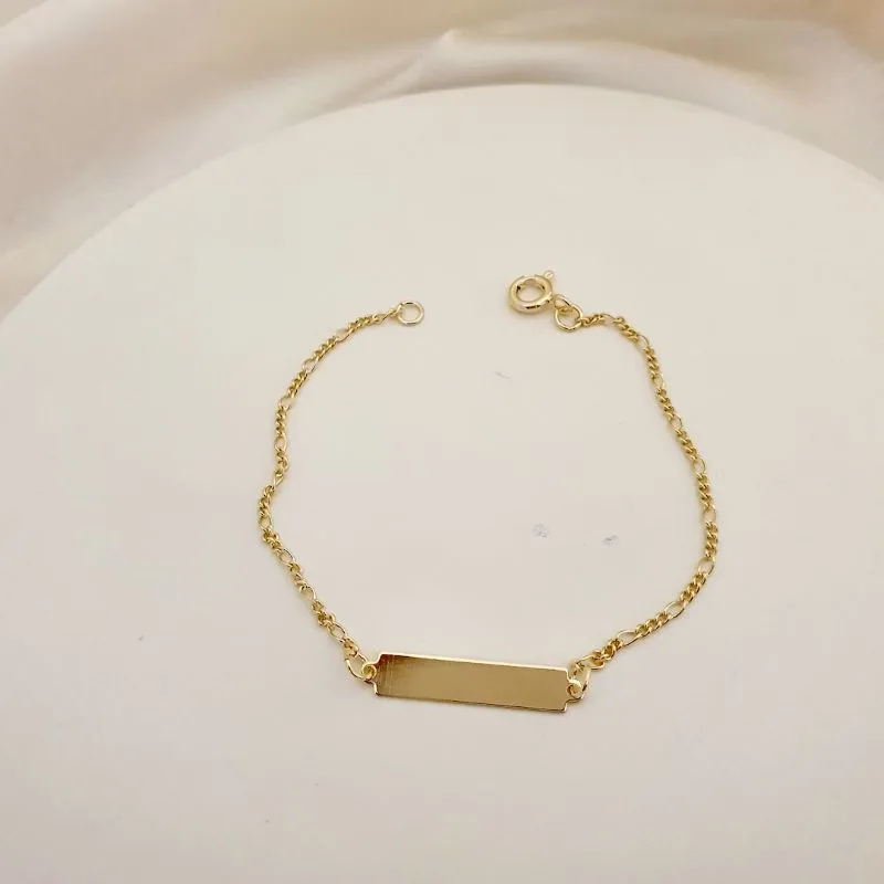 Pulseira infantil melindrosa placa