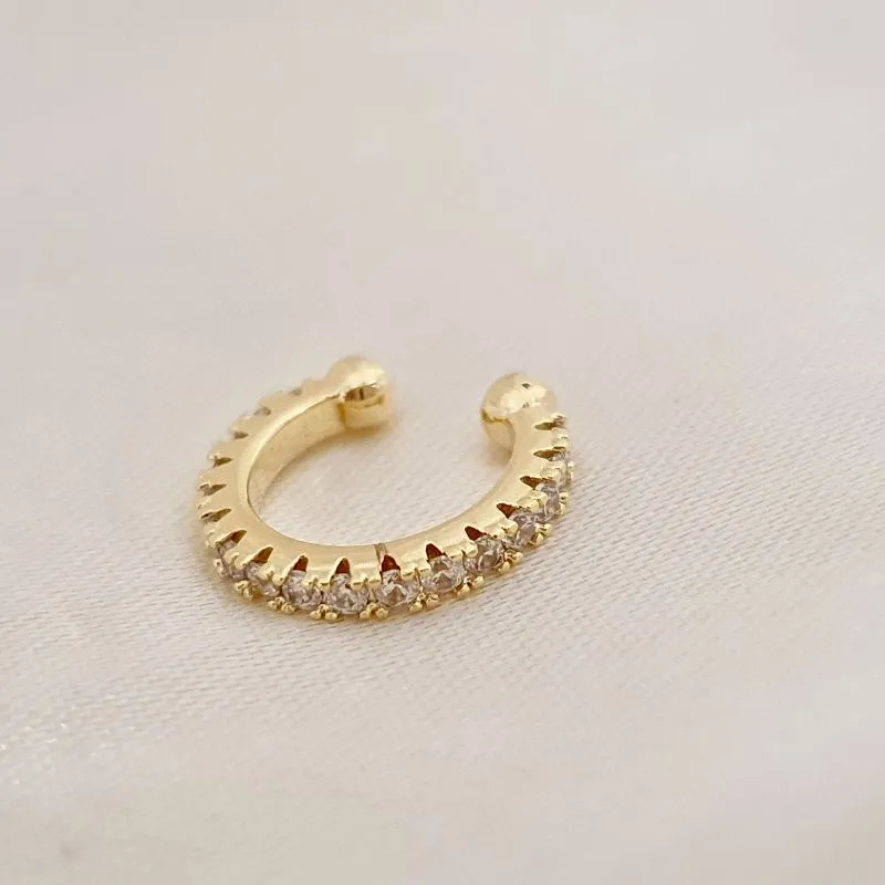 Piercing fake cravejado zirconia
