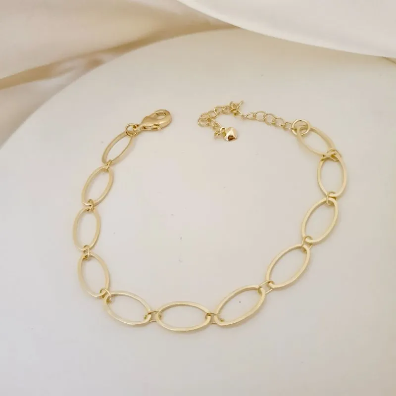 Pulseira elos ovais