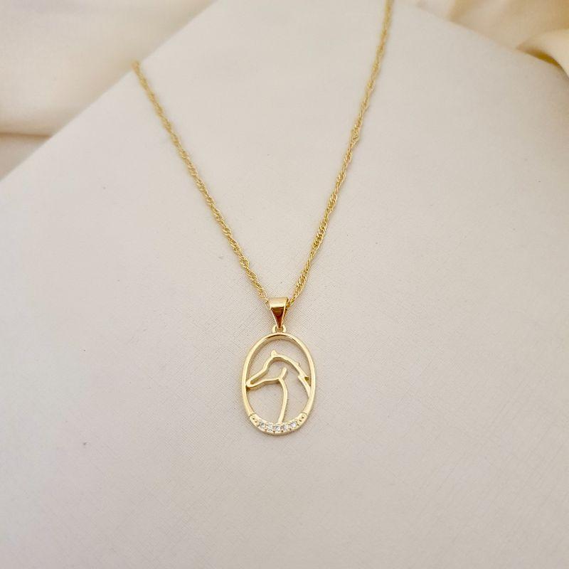 Colar pingente cavalo