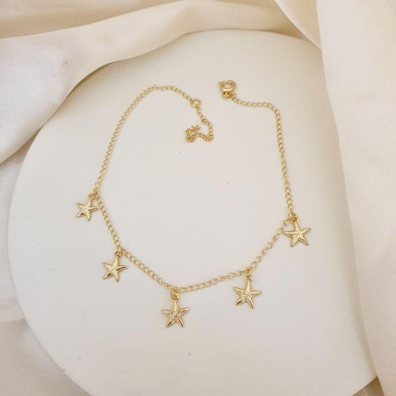 Tornozeleiras estrelas do mar