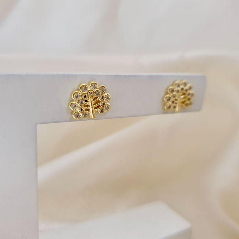 Brinco arvore da vida zirconias