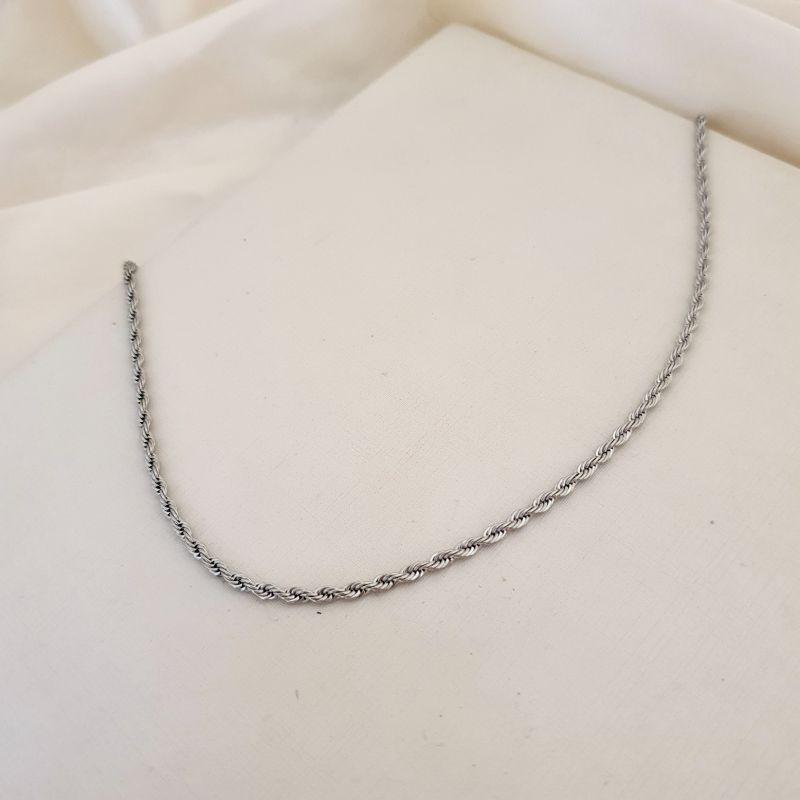 Colar inox cordao baiano