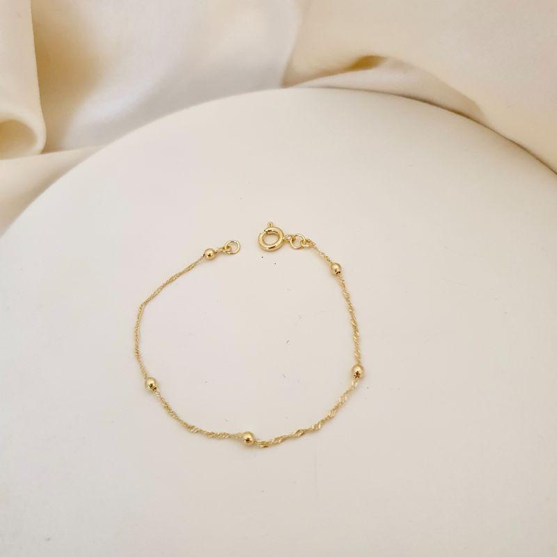 Pulseira infantil bolinhas