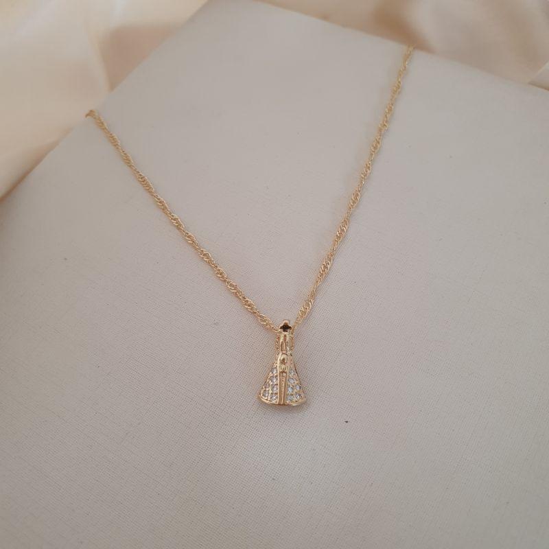 Colar Nossa Senhora zirconia