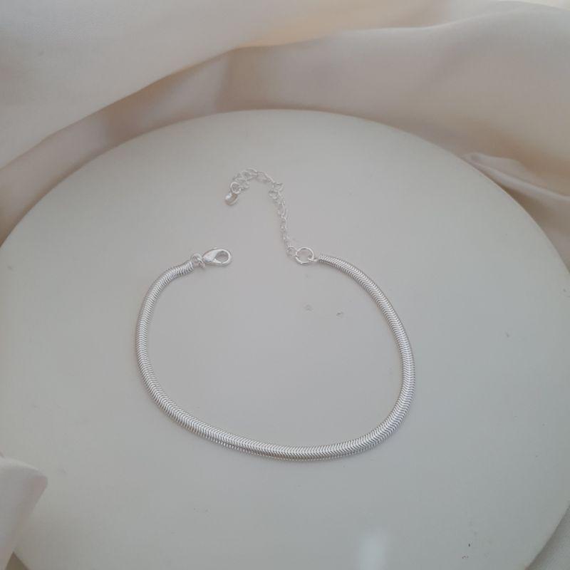 Pulseira prata malha 2mm