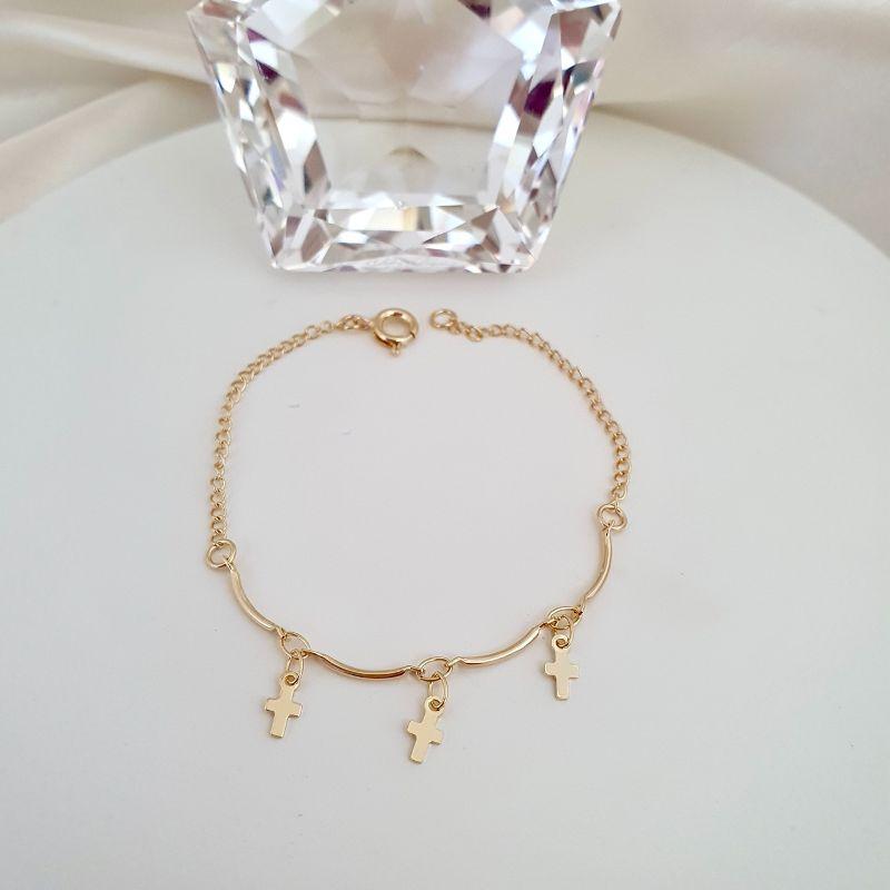 Pulseira infantil cruz